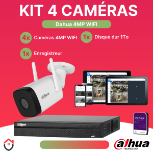 Kit 4 CAM Dahua 4MP BULLET